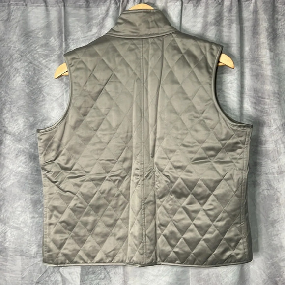 Ralph Lauren Gold & Silver Reversible Quilted Vest with Pockets - size PL - Picture 15 of 16